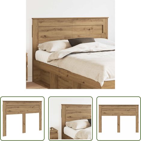 vidaXL Cabecero Roble artisan Madera de ingeniería (1/5)