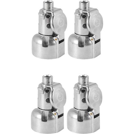 Set mit 4 Anhängerzubehörteilen: 7-polige 12V-Anhängersteckdose, 7-polige Metallverbinder für die Anhängerkupplung (1/5)