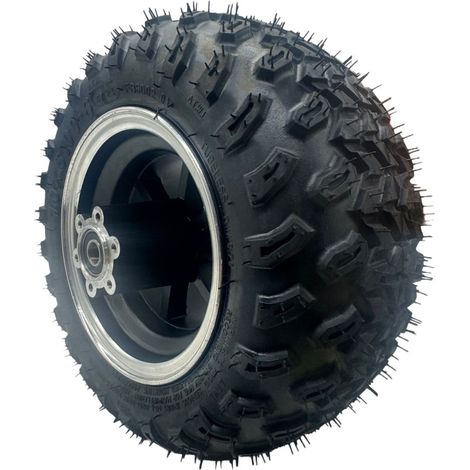 Mini Harley 10x6.00-6 tubeless all-terrain tires, disc brakes, 12mm wheels, 10-inch axle bore. (1/4)