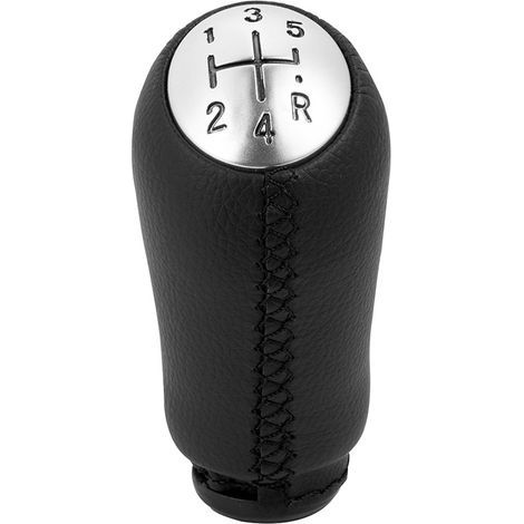 Pommeau de levier de vitesses – Cuir – Levier de vitesses 5 vitesses pour Laguna / Megane 2 / Clio 4 / Scenic / Kangoo (1/3)