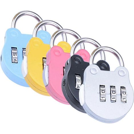 5er-Pack Haushalts-Schließfächer, praktische Vorhängeschlösser, multifunktionale Zahlenschlösser, Wohnaccessoire-5x3.8cm (1/3)