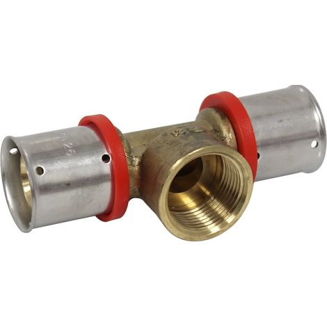 Té multicouche à sertir femelle - Ø26x3,0 - (20/27) 3/4" - MULTIPEX (1/5)