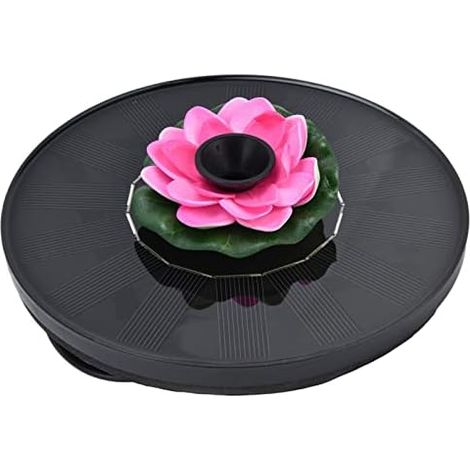 Pompe de Fontaine Solaire, Pompe à Eau de Fontaine de Nénuphar, Mini Fontaine D'eau Solaire Flottante pour Piscine D'étang de Jardin de Bains D'oiseaux en Plein Air rose (1/5)