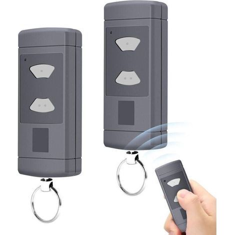 Télécommande portative pour porte de garage Hormann HSE2 HSM4 HSM2, Duplicateur de télécommande compatible avec Hormann 40.685mhz-Chrom (1/4)
