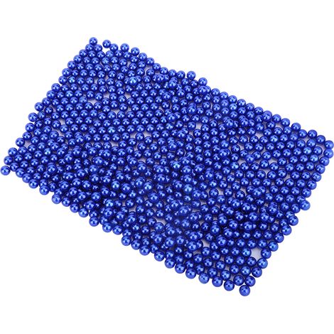 Boîte de rangement maquillage en plastique à perles simulées bleues, organiseur DIY pour perles et décorations, coffret de stockage créatif (1/5)