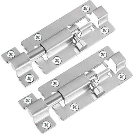 INHHUB 2er-Pack Riegelriegel, Schieberiegelriegel, 3 Zoll Schieberiegelschloss, verdickt - INHHUB