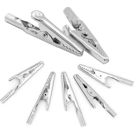 50pcs pinces crocodiles en métal connecteur de pince crocodile de 2 pouces/51mm de Long (1/4)