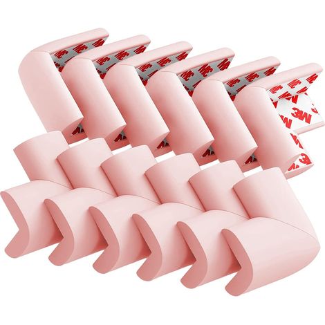 Protector D'Angle En Mousse Souple - 12 Pièces - Pour Meubles Tables Chaises Cheminées - Adhésif Pré-appliqué - Matériau NBR - Sécurité Bébé (1/5)