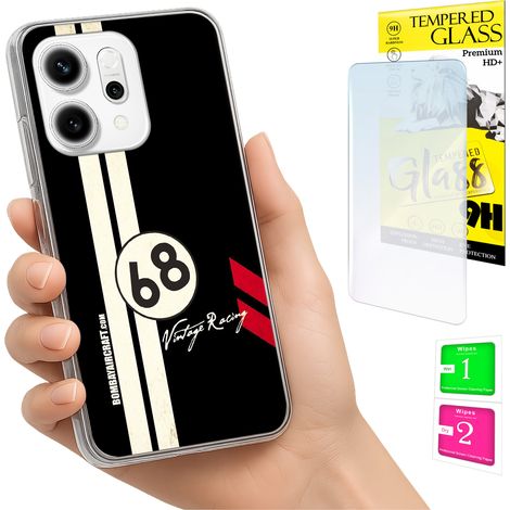 Coque pour Oppo Reno 14F / 14 FS 5G avec protection photo, coque arrière et verre trempé 9H (1/5)