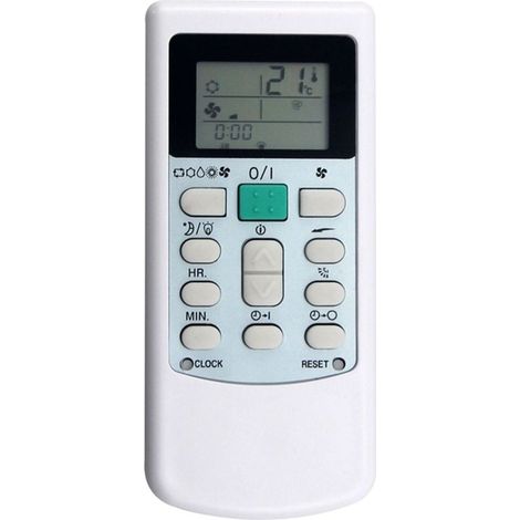 1 telecomando per condizionatori d'aria HYK-02, HYK-03, HYK-07 per modelli Osaka Vestel Hualing – bianco, ricambio compatibile (1/5)