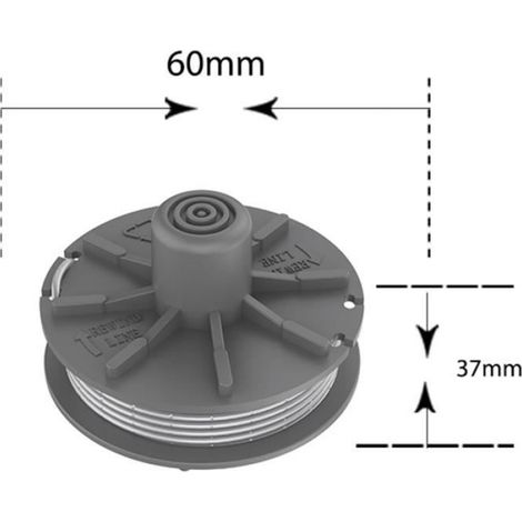 Bobine de fil de coupe pour coupe-bordures GARDENA - - lot de 6 - diamètre 1,5 mm - longueur 6,1 m (1/4)