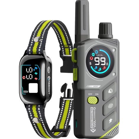 Collier de Dressage Chien avec Télécommande - 1200m, Bip, Vibration, Choc, Étanche, Rechargeable, Verrouillage Sécurité, Collier Électrique pour Petit et Grand Chiens (1/5)