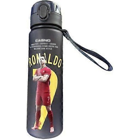 Gourde Ronaldo Premium avec shaker à protéines intégré, 560 ml, sans BPA, référence V4j5 A (1/5)
