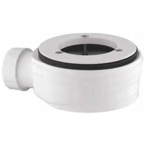 Piletta scarico sifonata ispezionabile e estraibile ribassata in polipropilene senza tappo altezza 59mm per piatti doccia Ø90 mm ribassata ed estraibile - altezza 59 mm