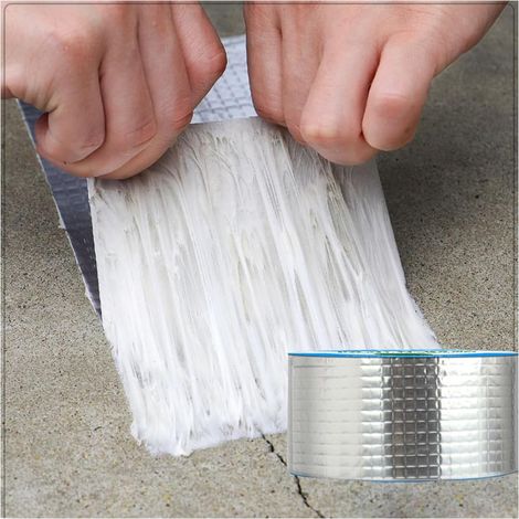 Ruban adhésif solide en aluminium pour réparation de toit, mur de tuyau de toit - 5 cm x 5 m (1/5)