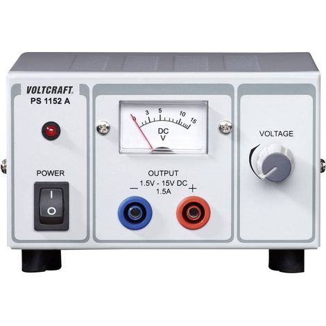 Alimentatore da laboratorio regolabile VOLTCRAFT PS-1152 A 1.5 - 15 V/DC 1.5 - 1 A 22.5 W Num. uscite 1 x