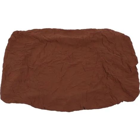 Drap-housse en mousseline douce et respirante, infroissable et hypoallergénique pour lit bébé, marron (1/3)