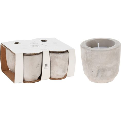 VELAS CITRONELA MAC.CEMENTO 4U