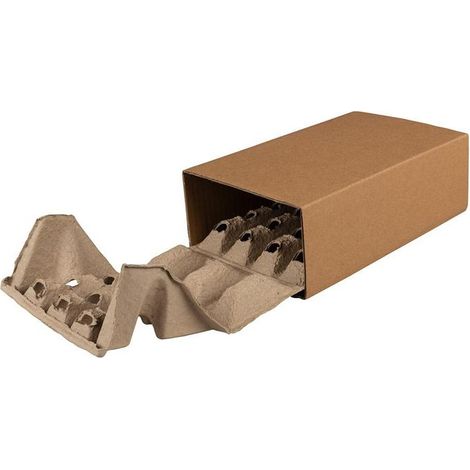 Polsterbox L-BOXeco basic Maße 250x150x80mm Noppenhöhe 25mm TRANSPAK (1/4)