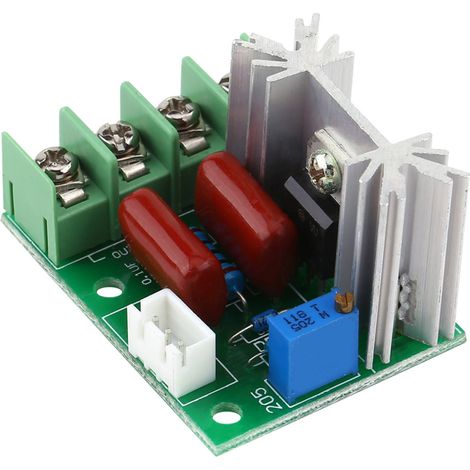 AC 50-220V 2000W SCR Elektrischer Spannungsregler Temperatur-/Motordrehzahlregler Lichtdimmer (1/5)