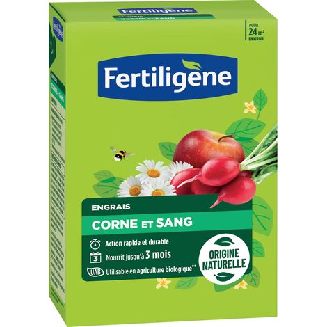Engrais Corne et Sang 1,2 kg Action Rapide et Durable Nourrit jusqu'à 3 Mois Jusqu'à 24m² fertilisées Idéal pour Plantation du Potager, des Fleurs, arbustes, Ornements (1/2)
