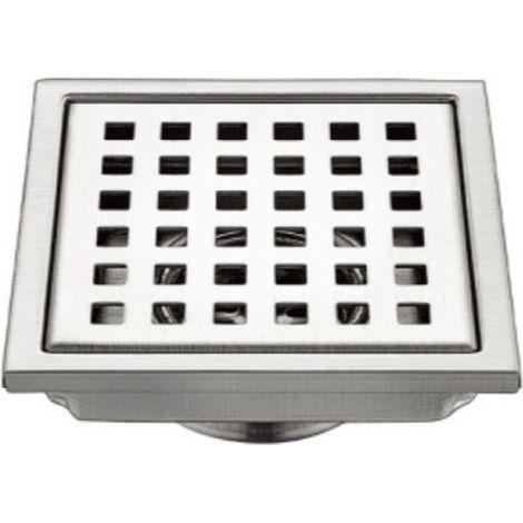 Siphon de sol en acier inoxydable 304 150mm – Double crépine et passoire amovible – Drainage efficace et anti-insectes - 15Cmb