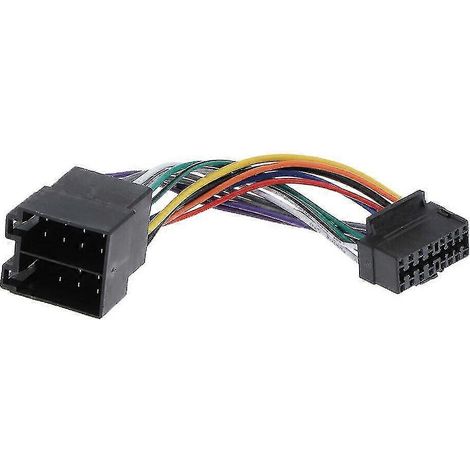 Faisceau de câbles autoradio 16 broches pour adaptateur de câblage vers prise autoradio. (1/5)