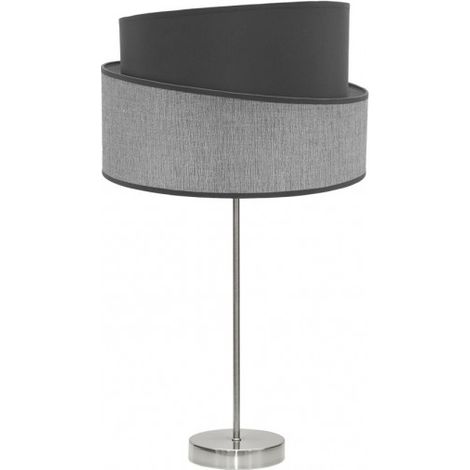 Sobremesa Alto Hara 1xe27 Niquel/gris 66x35x35 Cm