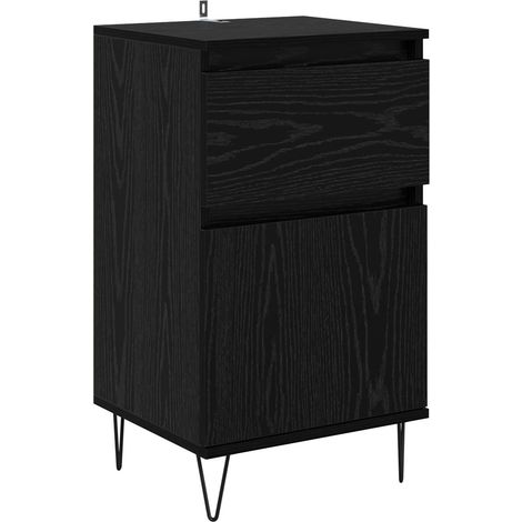 Maison Exclusive - Credenza Rovere nero 35 x 40 x 70 cm Legno multistrato