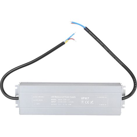 Driver LED ultra-mince étanche IP67 HRUW-100W-12V – Transfo 100-240V AC – Pour éclairage extérieur et humide