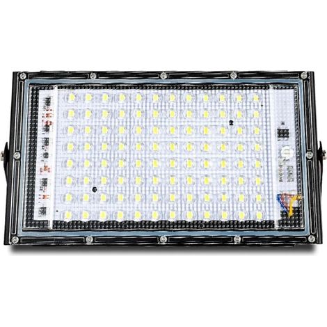Projecteurs LED d'extérieur, 4 pcs/lot LED projecteur extérieur projecteur IP65 étanche 50 W 100 W LED lampadaire éclairage paysager pour cour, parking, patio, aire de jeux(Cold White,100W-4PCS1) (1/5)