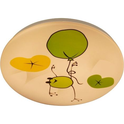 Plafoniera LED Rabalux Froggo bianca bimbi rana Ø38 24W (1/5)
