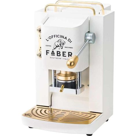 Faber Italia PROWHITEBASOTT Automatische/manuelle Kaffeemaschine, Pad-Kaffeemaschine, 1,3 l