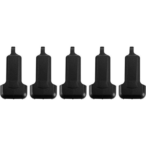 Lot de 5 Clips de Ceinture pour Talkies-Walkies - JINFGERNE - Transport Pratique et Sécurisé, Compatibilité Optimale, Installation Facile pour Communication Mains Libres