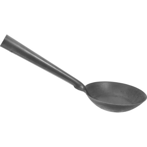 Pelle à main réutilisable : 14,5 cm / 6 pouces, pelle de nettoyage de gouttière de jardin – Cuillère de nettoyage en métal avec manche en fer pour les déchets, les fosses septiques et (1/5)