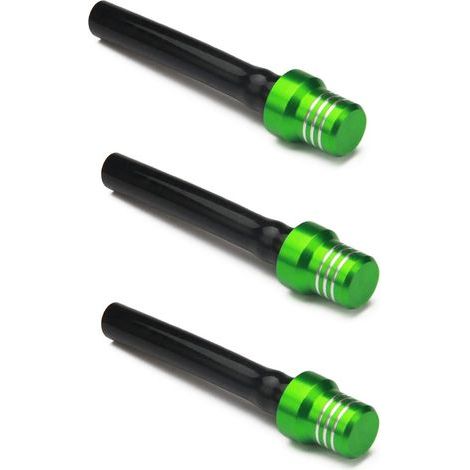 Lot de 3 valves de bouchon de réservoir d'essence, évent de réservoir d'essence pour moto, tuyau d'évent respirant pour pit bike, dirt bike, quad et tout-terrain – Vert (1/4)