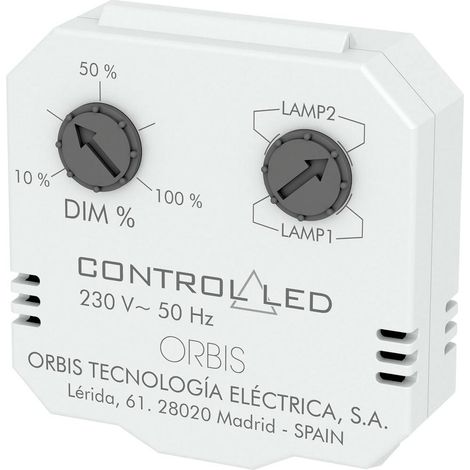 ORBIS Zeitschalttechnik OB200010 Variateur encastré Adapté pour ampoule: Ampoule électrique, Lampe à économie d'énergie (1/2)