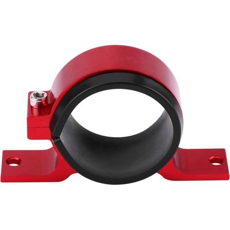 Pince de filtre, support de pompe à essence, support de montage de pompe à carburant de voiture en alliage d'aluminium 60mm berceau de pince de filtre unique(ROUGE) (1/5)