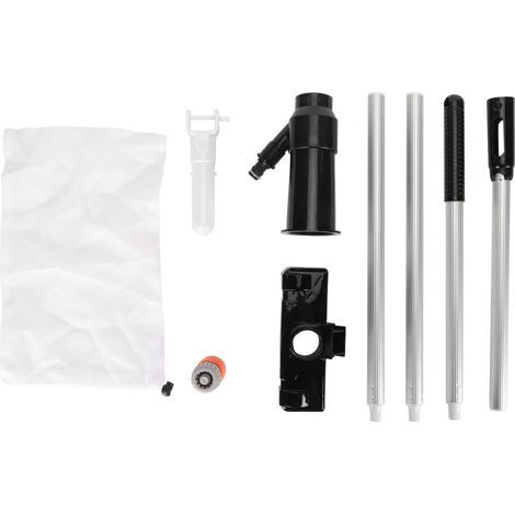 Pool Jet Vacuum with 4-section black plastic underwater pole for above-ground pool fountains, American standard (1/5)
