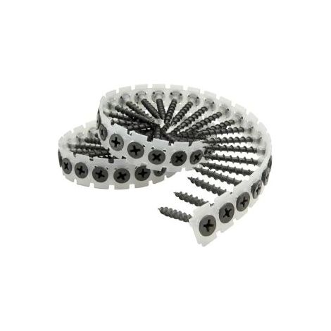 Collated Drywall Screws, Black, 3.5mm x 35mm Pack of 1000