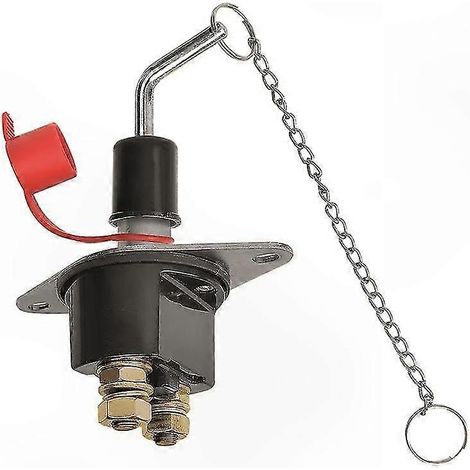 Disjoncteur principal de batterie 2 pôles robuste, interrupteur de coupure de circuit haute puissance pour véhicules, bateaux et systèmes solaires, protection fiable, usage intensif. (1/3)