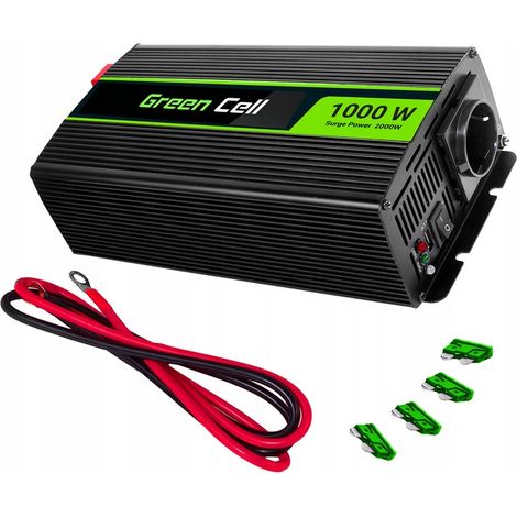 Convertitore di tensione per auto inverter 24V 230V 1000W 2000W sinusoidale USB (1/5)