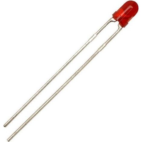 Diodo Led 5mm Rojo 750-1560 Mcd Lente Rojo Oshr54a4b-kl