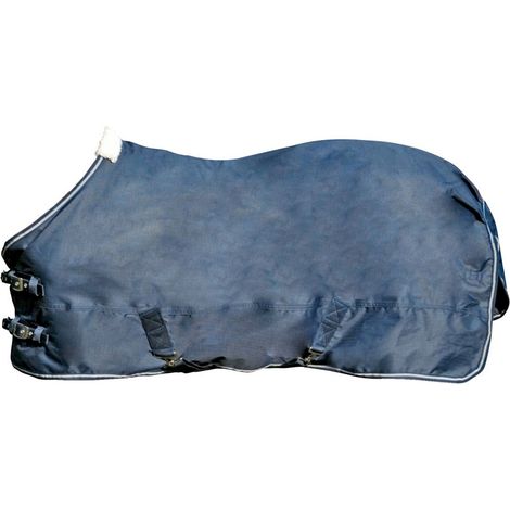 Coperta da paddock impermeabile per Puledri in tessuto esterno 600 denari e fodera pile: 115 cm, blu scuro