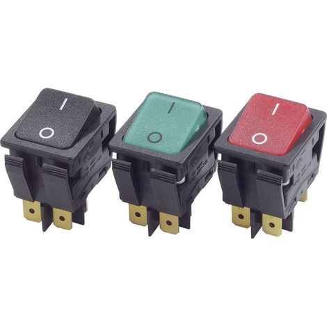 Arcolectric (Bulgin Ltd.) C6053ALNAH Wippschalter C6053ALNAH 230 V/AC 16 A 2 x Aus/Ein  rastend 1 St