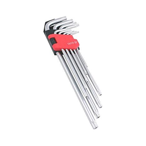 CHIAVI TORX LUNGHE T10-T50 SET 9 PEZZI - YT-0512 (1/4)