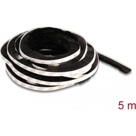 Bas de porte Delock self-adhesive brush strip 15 mm 5 m