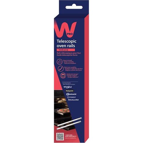 Wpro TOR200 rieles telescópicos para horno 43 cm