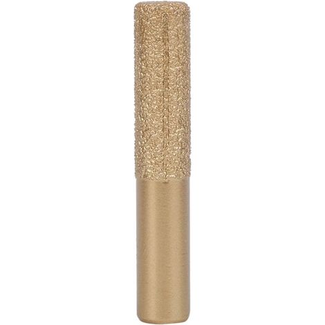 Mèches de défonceuse diamantées à queue droite brasée en or pour pierre de quartz marbre couteau à joint 12.7 x 13.5 x 75mm (1/4)