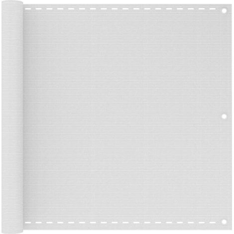 vidaXL Balcony Screen HDPE 90x400 cm White (1/5)